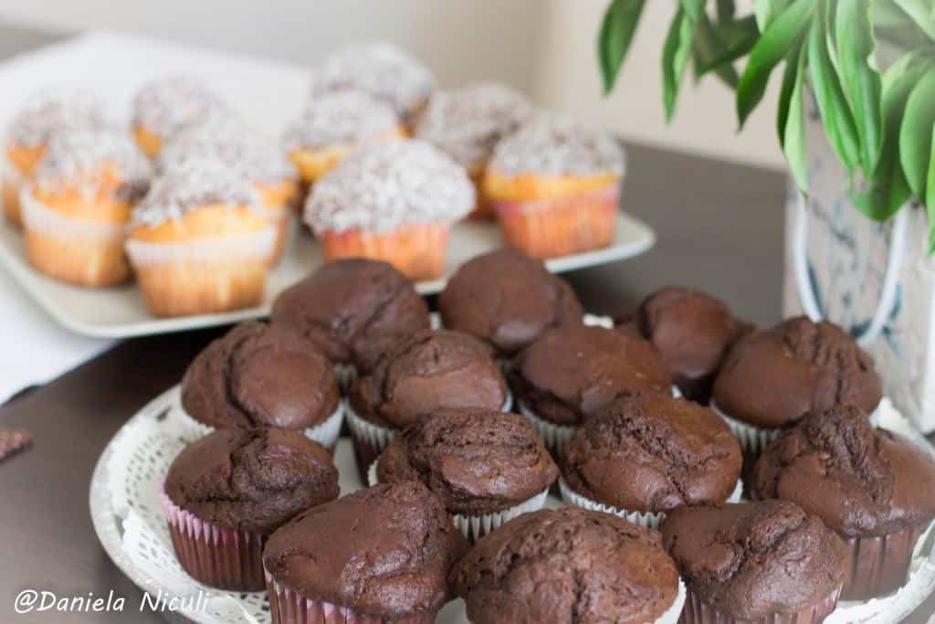 chocolate and coconut muffins